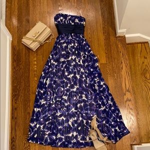 BCBG Maxazria Strapless Silk Gown